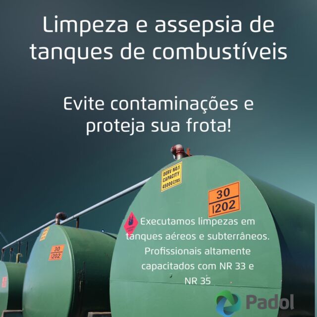 Limpeza e descontaminação de tanques de combustível com toda segurança e profissionalismo